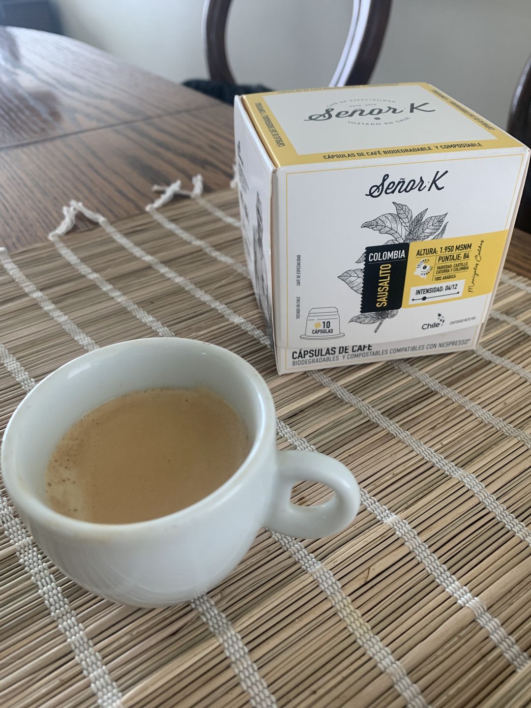 Customer photo review of Cápsulas de café compostables - Colombia Sausalito