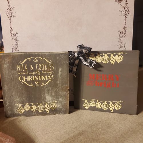 Customer photo review of Mesh Stencil - Milk & Cookies - 2 Pack 5.5x8.5