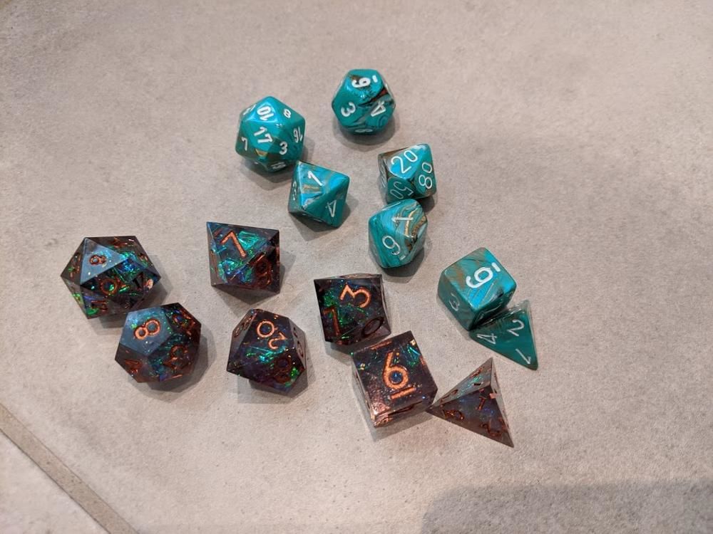 Customer photo review of Supernova Remnant - Dice Set
