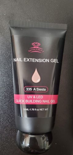 Customer photo review of Makartt Nude Poly Nail Extension Gel 50ML