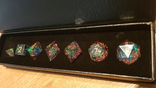 Customer photo review of Supernova Remnant - Dice Set