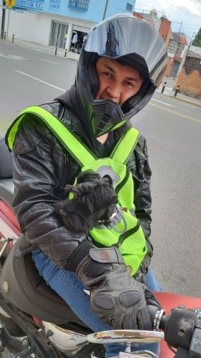 Customer photo review of Fur Sport™ - Pet Backpack Carrier