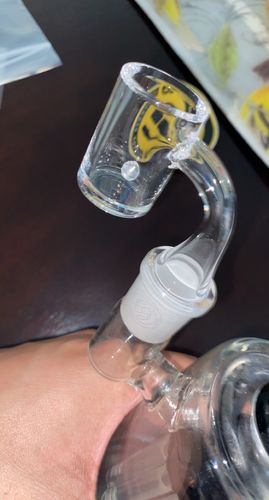 Customer photo review of Thick Flat Bottom Quartz Banger