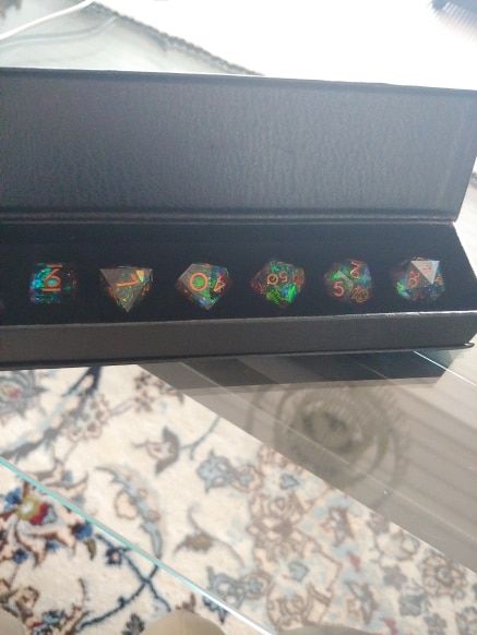Customer photo review of Supernova Remnant - Dice Set