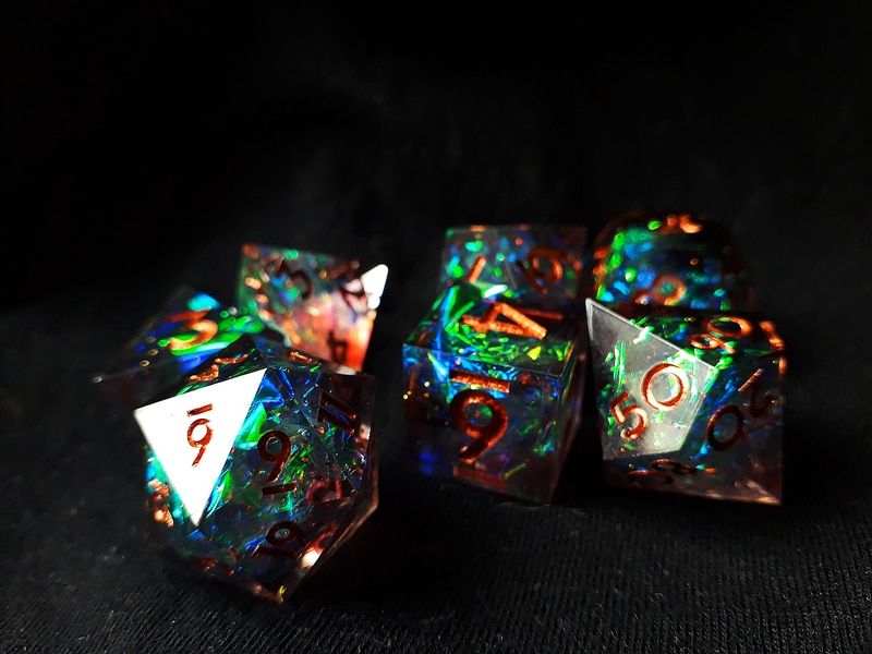 Customer photo review of Supernova Remnant - Dice Set