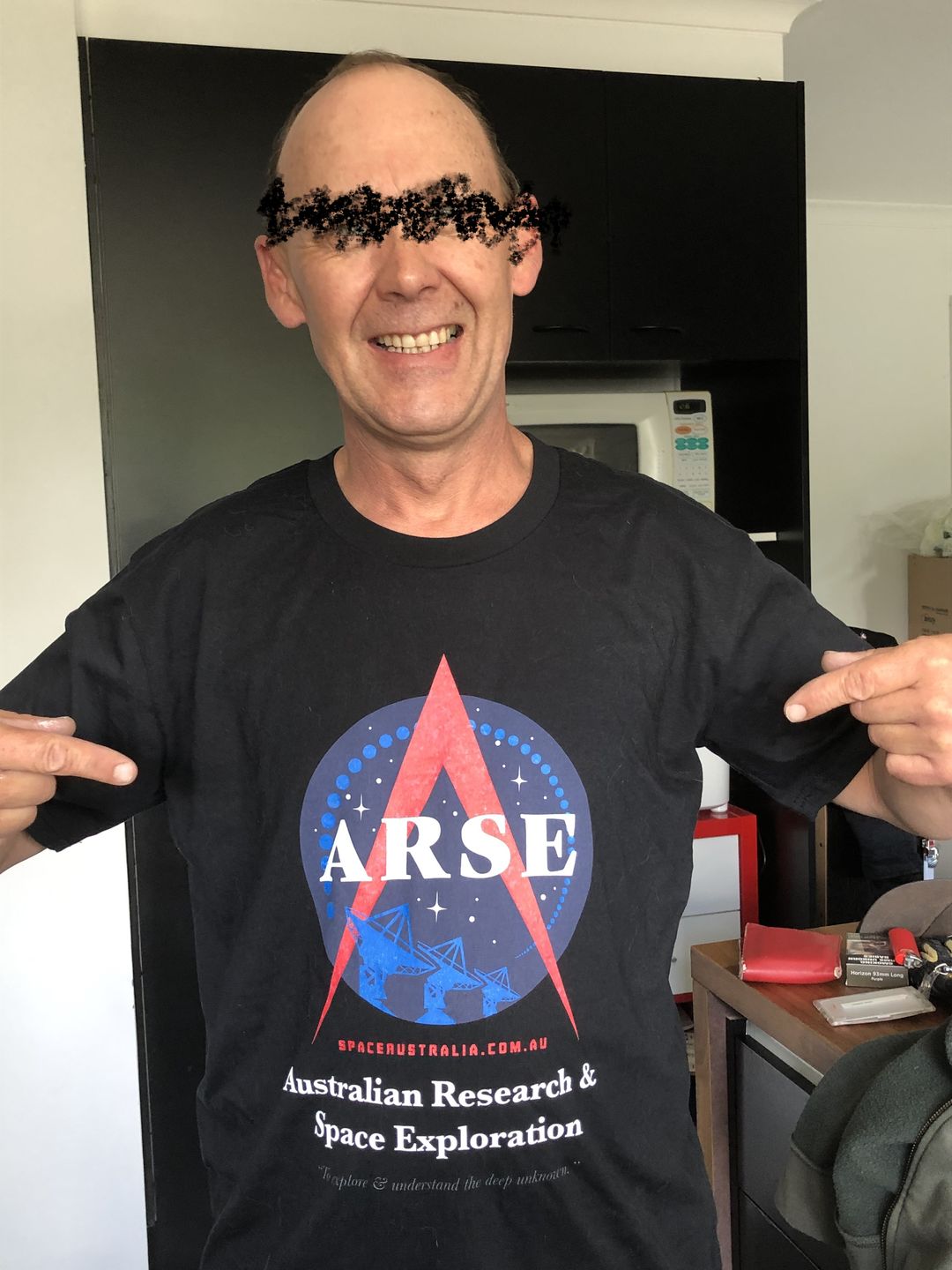 Customer photo review of Launch Tee - Black
