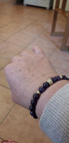 Customer photo review of BRACELET AMÉTHYSTE "No Stress"