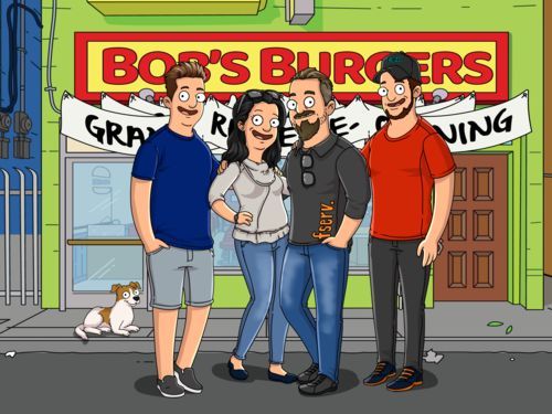 Customer photo review of Personalized Bob’s Burgers Custom Portrait