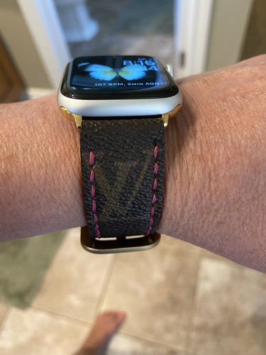 Customer photo review of Custom hand made apple watch