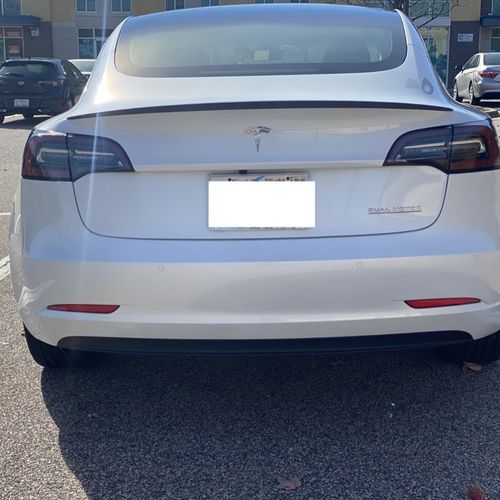 Customer photo review of Carbon Fiber Performance Spoiler for Tesla Model 3