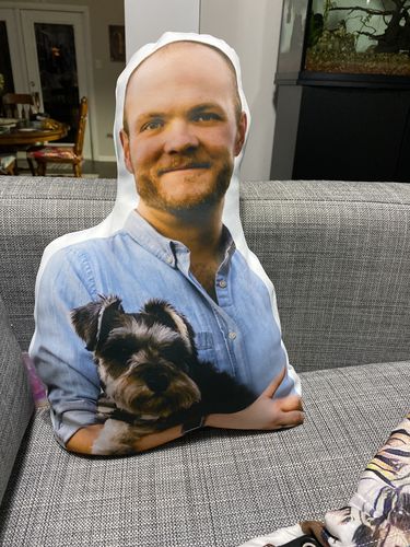 Customer photo review of Create A Custom Object Pillow