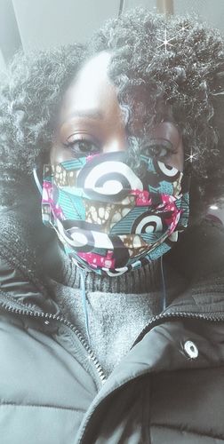 Customer photo review of ADULT REUSABLE FACE MASK WITH COMPLEMENTARY FILTER