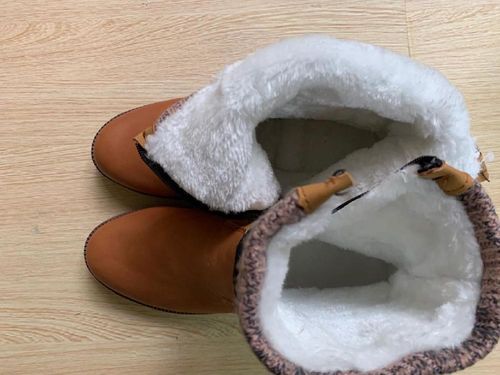 Customer photo review of Womens Zip Winter Ankle Boots