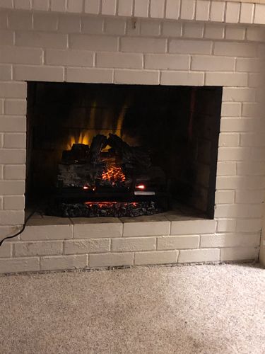 Customer photo review of Napoleon Woodland 24'' Electric Fireplace Log Insert
