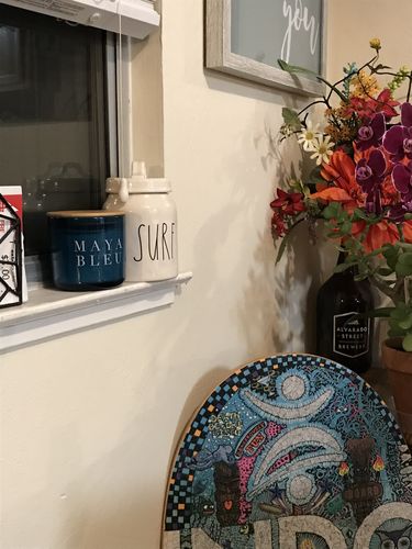 Customer photo review of Original Shark Tooth Candle BLEU