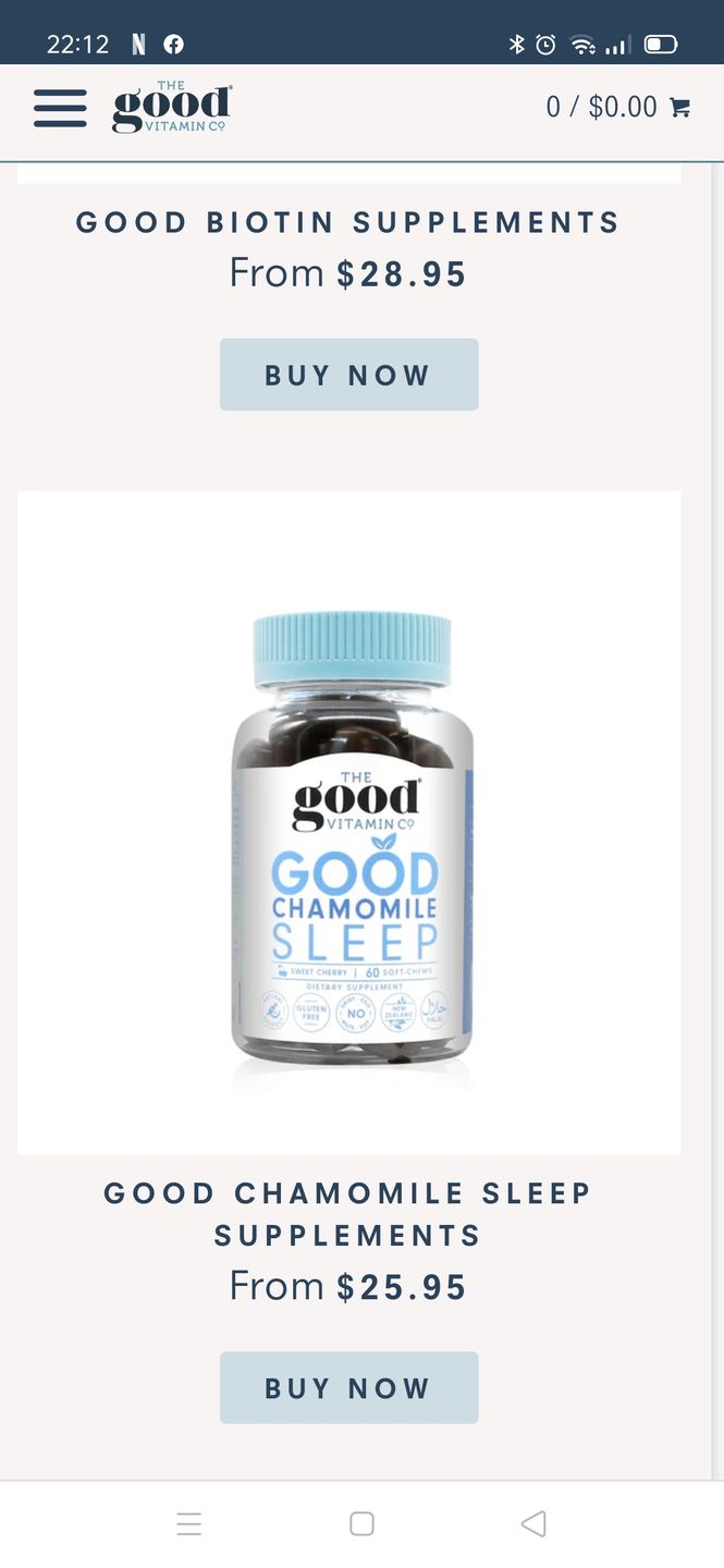 Customer photo review of Good Chamomile Sleep Supplements