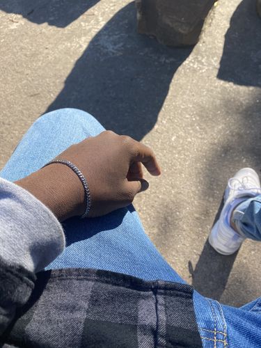 Customer photo review of mini “industrial” bracelet