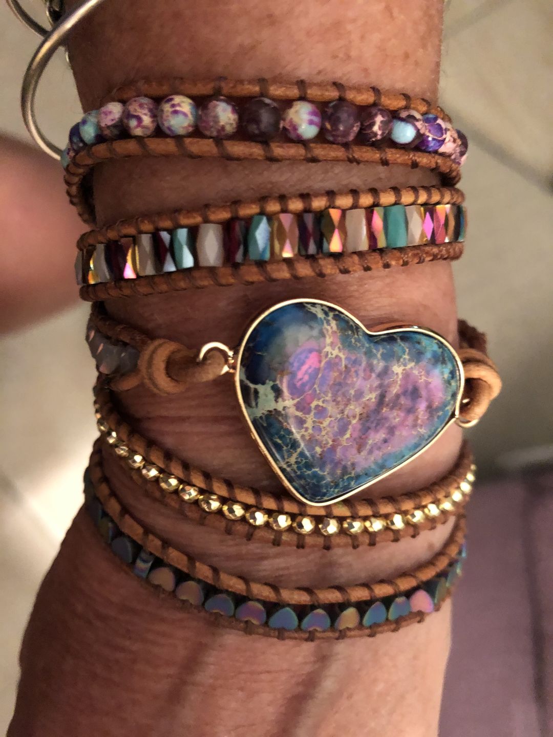 Customer photo review of Intense Love Protection Wrap Bracelet