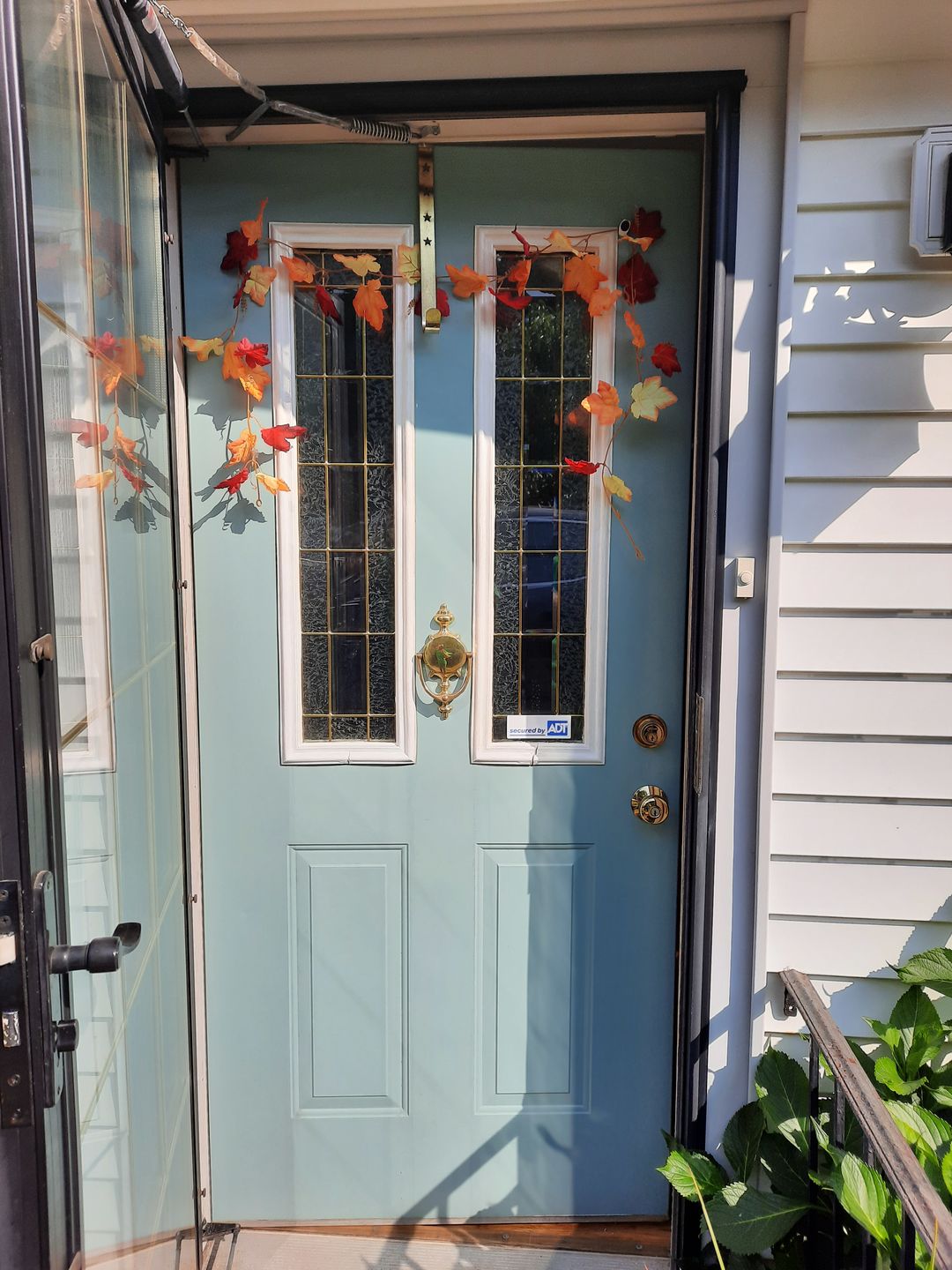 Customer photo review of Half Sidelite 10" x 38" Frame Kit