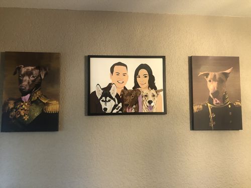 Customer photo review of Custom Family Portrait (Poster)