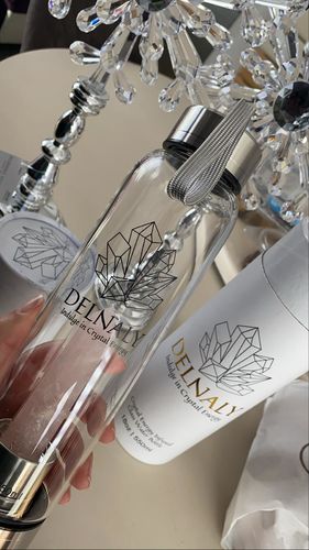 Customer photo review of Rose Quartz Crystal Elixir Water Bottle