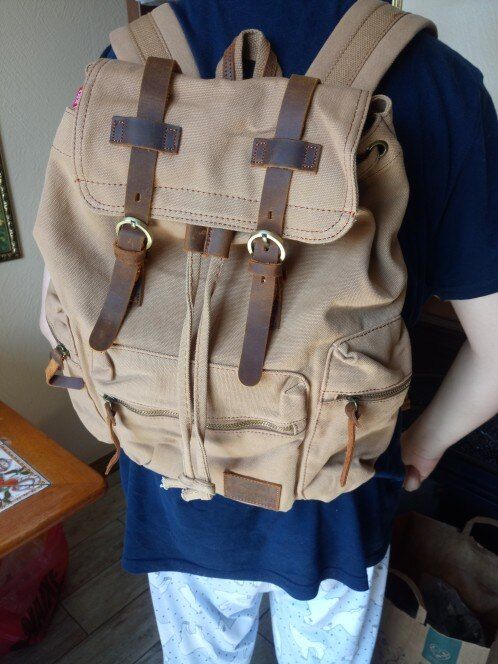 Customer photo review of Sac à dos vintage - VINSON