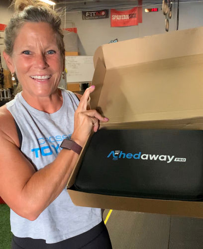 Customer photo review of Achedaway Pro Percussion and Vibration Massager (Black)