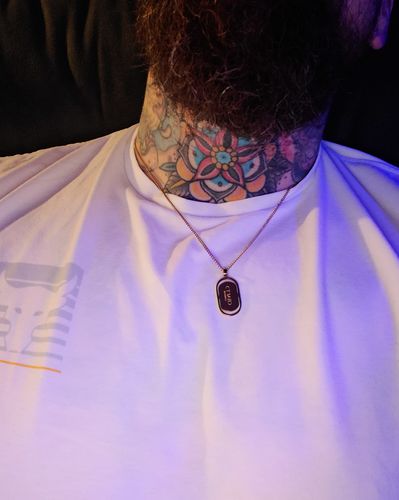 Customer photo review of CRAFTD Signature Pendant (Gold)