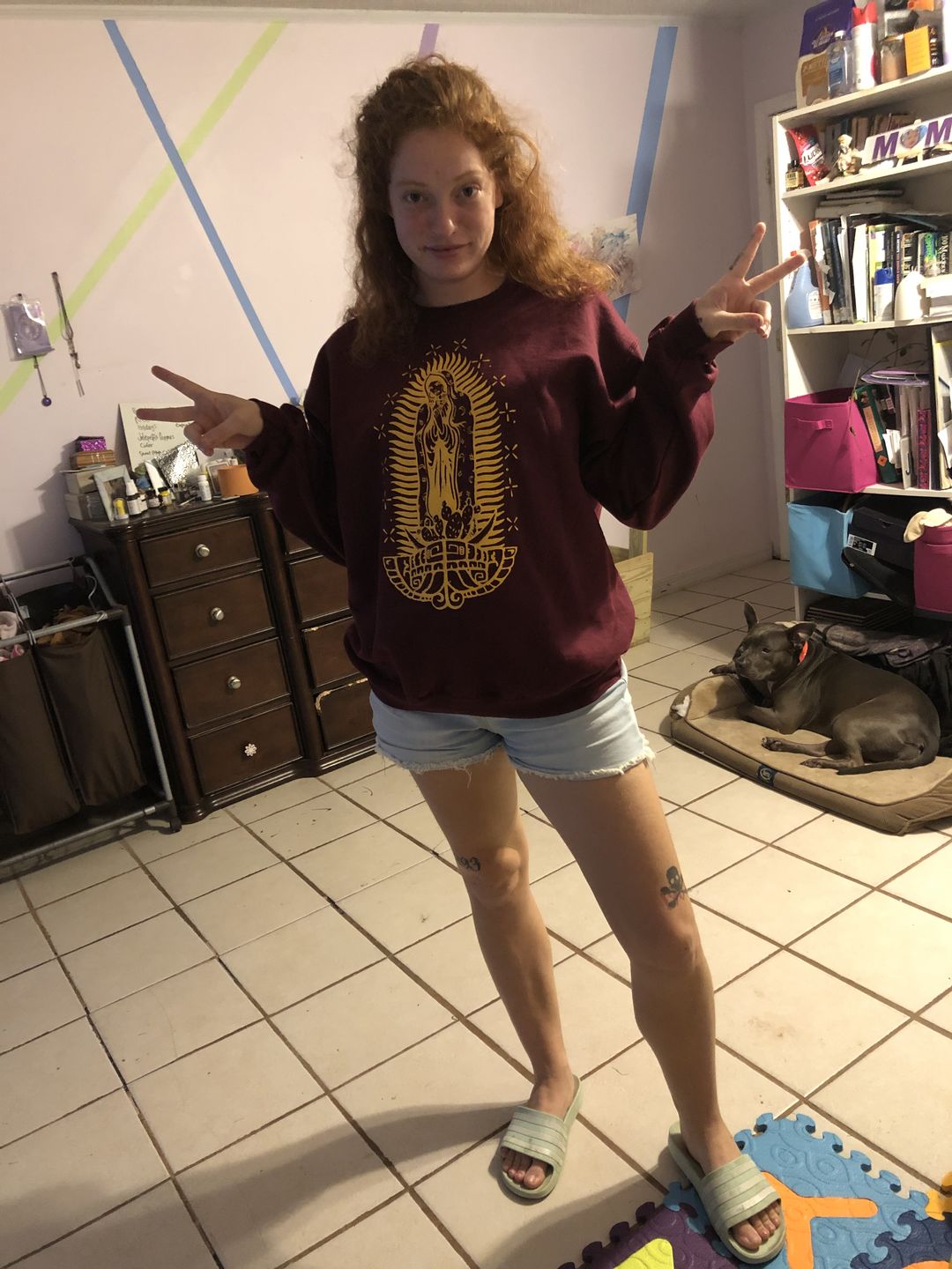 Customer photo review of Virgencita Protection Sweatshirt