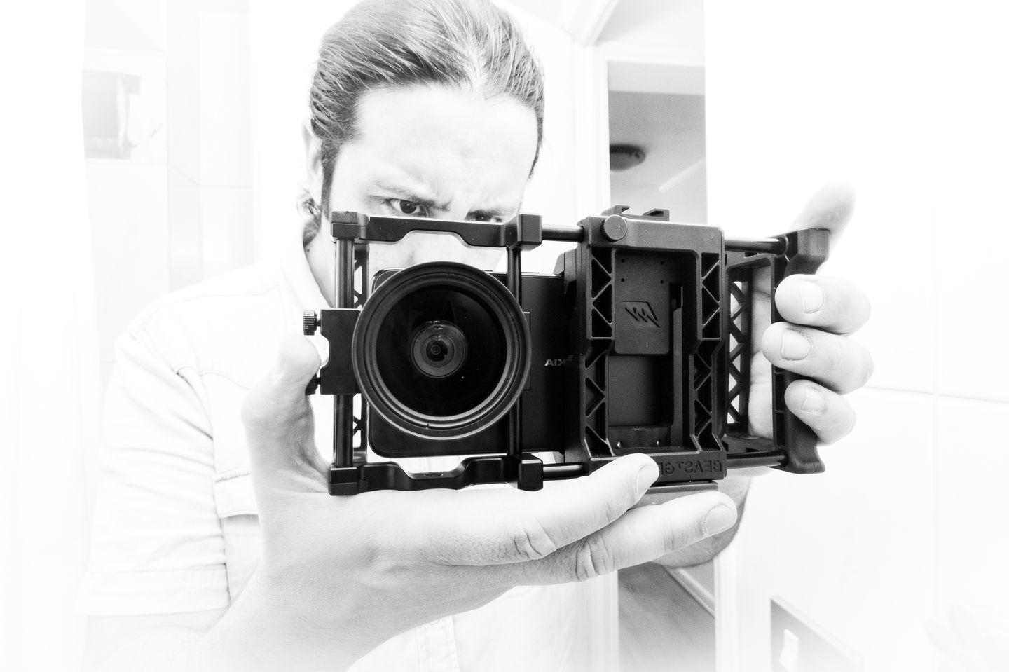 Customer photo review of Beastgrip Pro + Kenko 0.75X Wide Angle Lens Bundle