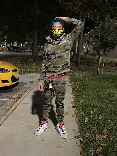 Customer photo review of SMOKE RISE SMILEY FACE FASHION MASK