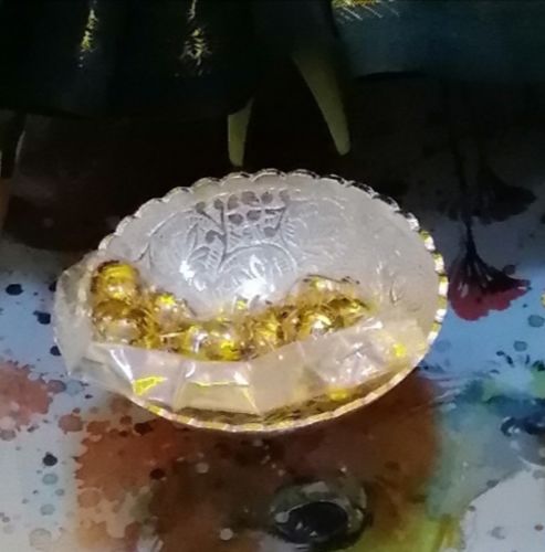 Customer photo review of Red Bowl Spoon Set Silver