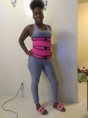 Customer photo review of LUX LATEX DOUBLE BELT - ROSE