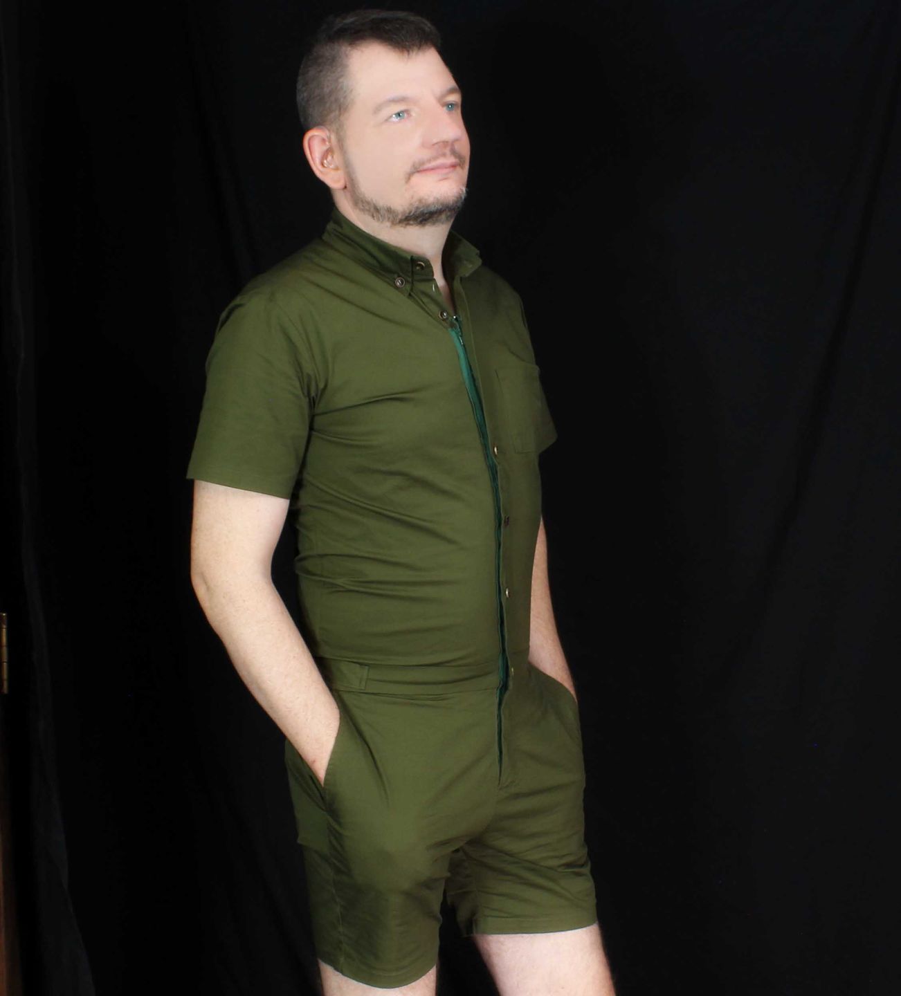 Customer photo review of Olive Mens Romper