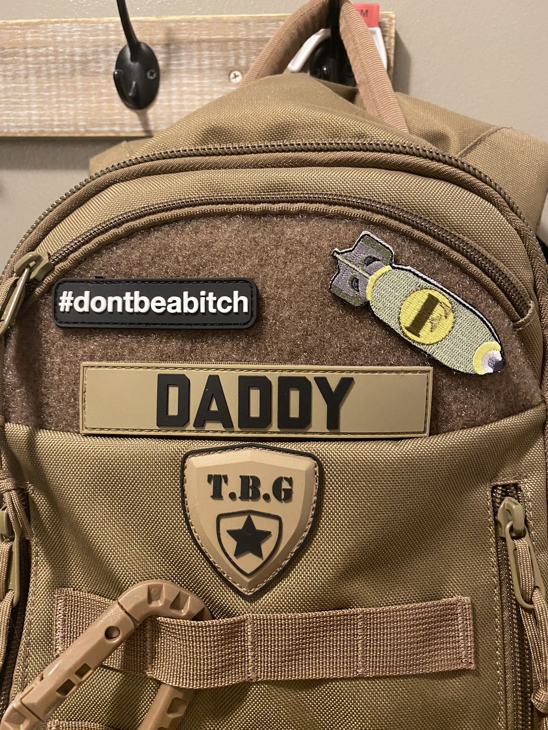 Customer photo review of Don't Be A Bitch Morale Patch