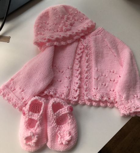 Customer photo review of Baby Mystery Knitting Box