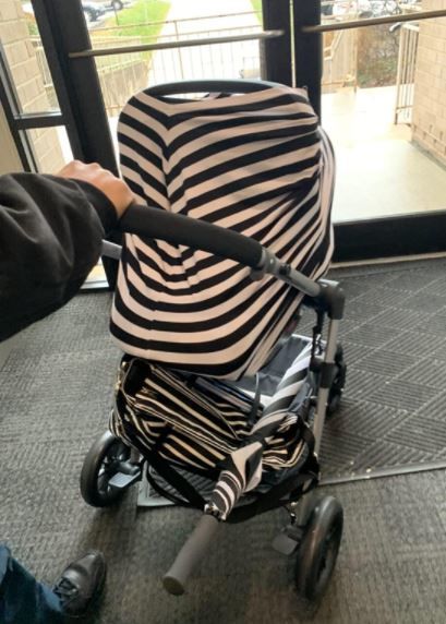 Customer photo review of Carseat Canopy - Nursing Cover