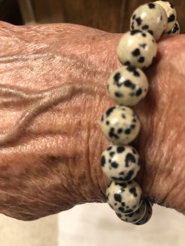 Customer photo review of September's Limited Edition Bracelet—' Thou Art with Me ' - Dalmatian