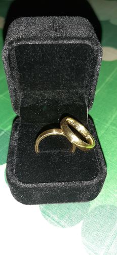 Customer photo review of Classic Plain Wedding Rings