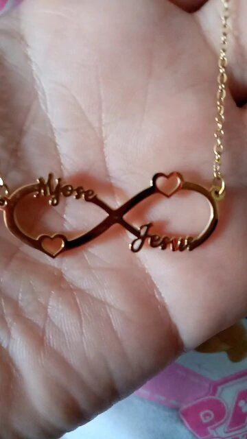 Customer photo review of LOANYA personalisierte Kette der Unendlichkeit