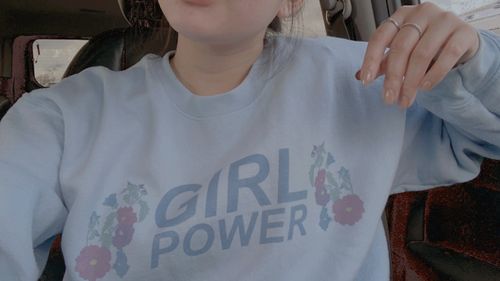 Customer photo review of Girl Power Sweatshirt
