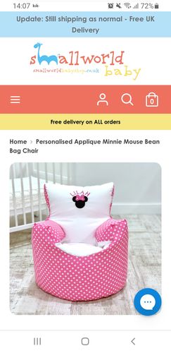 personalised baby bean bag chair