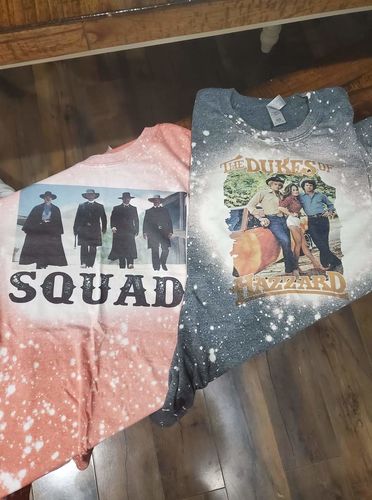 Customer photo review of Tombstone Squad Bleached T-shirt