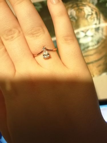 Customer photo review of Rose Gold Candle - 925 Sterling Silver Rose Gold Ring Collection