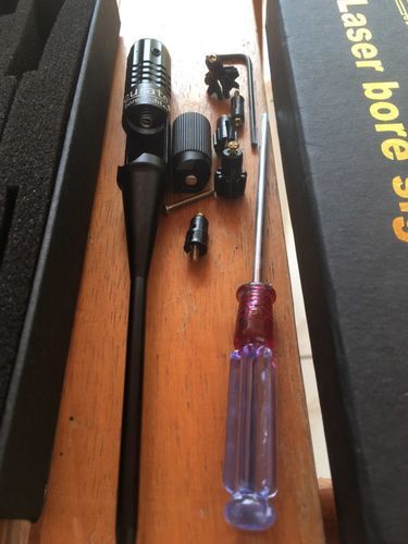 Customer photo review of ULTRASIGHT - ADJUSTABLE LASER BORE SIGHTER