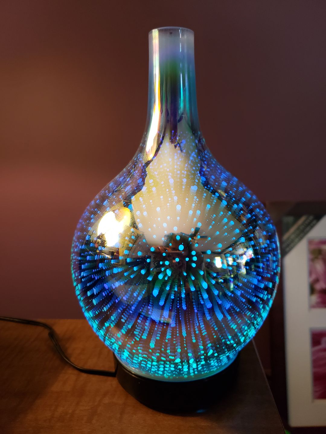 Customer photo review of Oil Aroma Diffuser 3D Glass