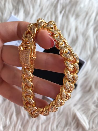 Customer photo review of ICED CUBAIN. – 12MM OR BLANC