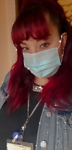 Customer photo review of Double Plated Name Necklace