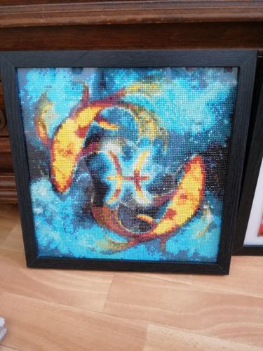 Customer photo review of Diamond Painting - Sternzeichen Fische