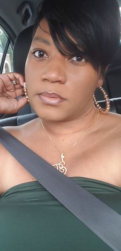 Customer photo review of Posh Initial Necklace